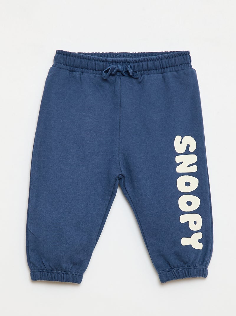 Ensemble 2 pièces 'Snoopy' Sweat-shirt + pantalon de jogging Bleu - Kiabi