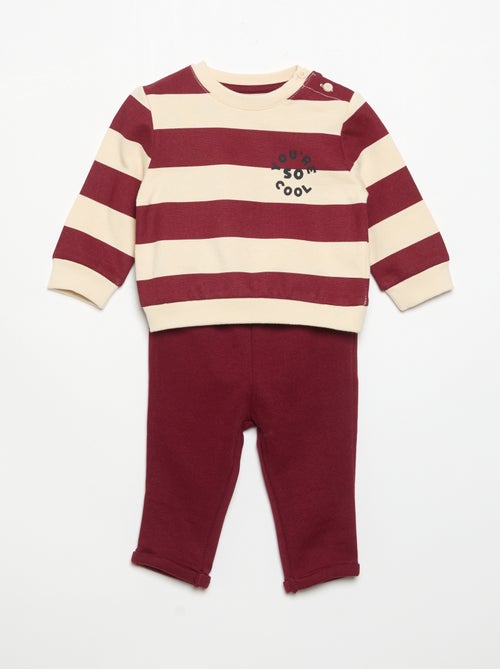Ensemble 2 pièces sweat + pantalon - Kiabi