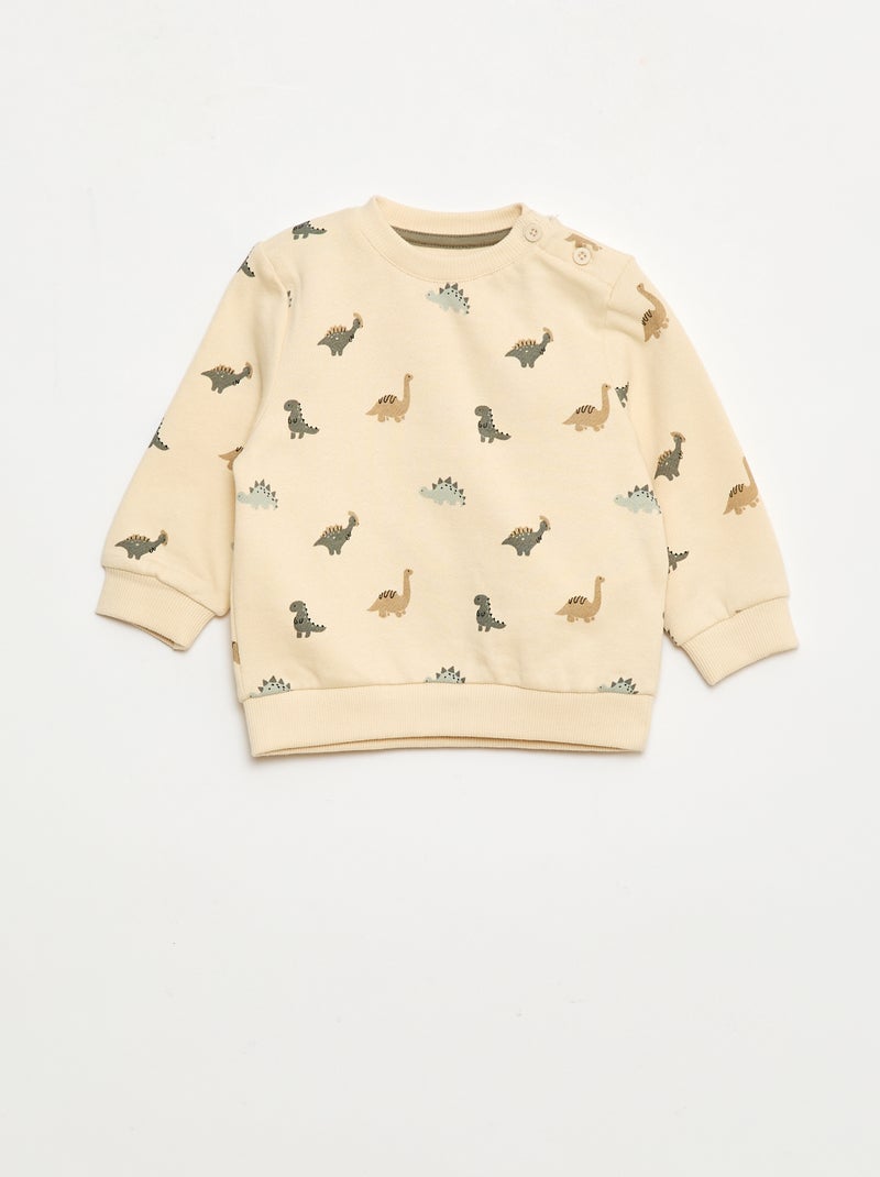 Ensemble 2 pièces sweat + pantalon Blanc - Kiabi