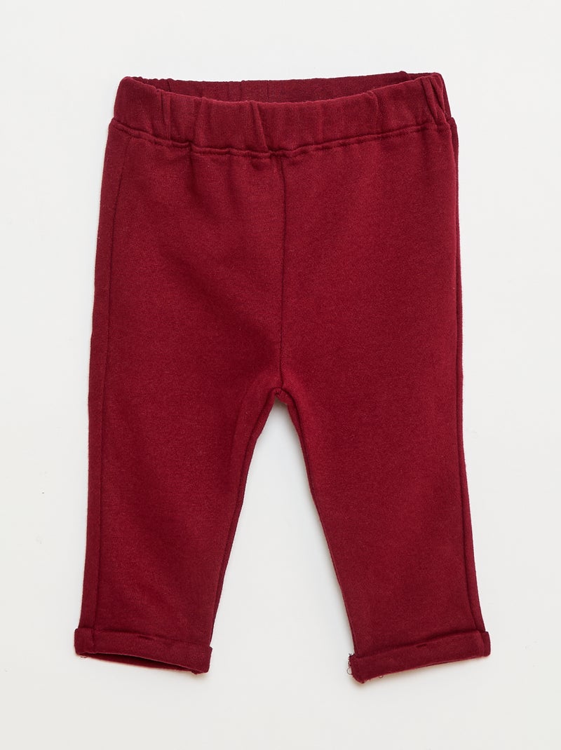 Ensemble 2 pièces sweat + pantalon Rouge - Kiabi