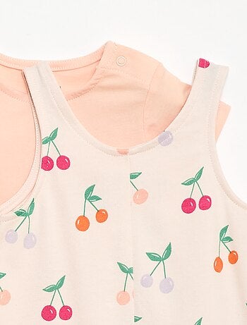 Ensemble 2 pièces T-shirt + combishort