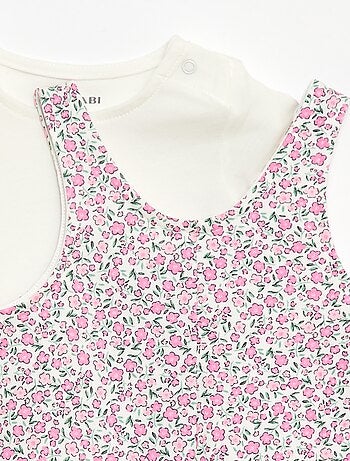 Ensemble 2 pièces T-shirt + combishort