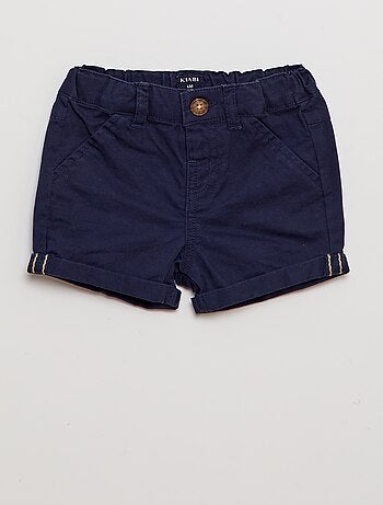 Ensemble 2 pièces t-shirt esprit polo + short en twill - 2 pièces