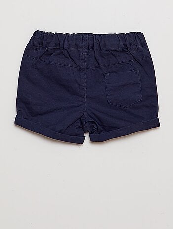 Ensemble 2 pièces t-shirt esprit polo + short en twill - 2 pièces