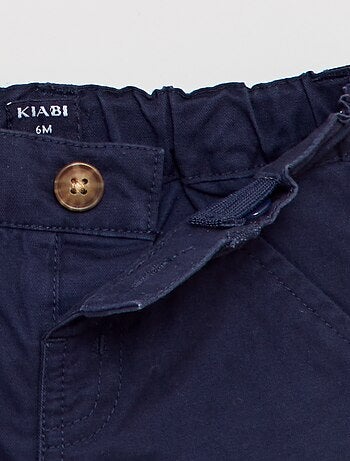 Ensemble 2 pièces t-shirt esprit polo + short en twill - 2 pièces