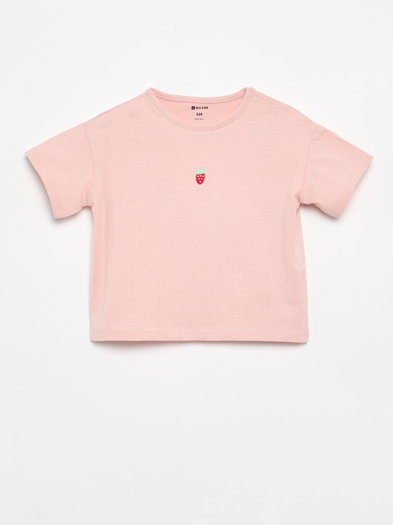 Ensemble 2 pièces T-shirt + legging Rose - Kiabi
