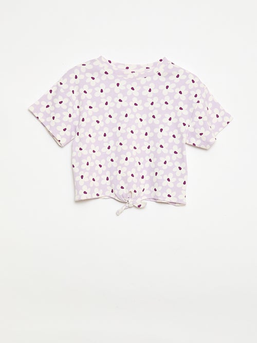 Ensemble 2 pièces T-shirt + pantalon forme flare - Kiabi