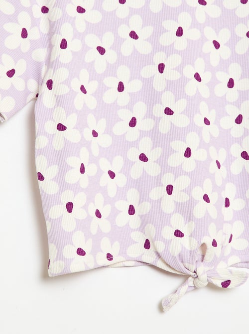 Ensemble 2 pièces T-shirt + pantalon forme flare - Kiabi