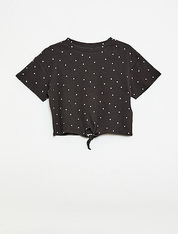 Ensemble 2 pièces T-shirt + pantalon forme flare