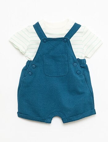 Ensemble 2 pièces T-shirt + salopette short