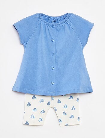 Ensemble 2 pièces tee-shirt + legging imprimé