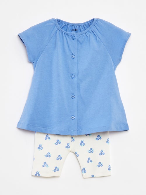 Ensemble 2 pièces tee-shirt + legging imprimé - Kiabi