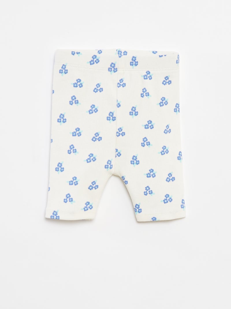 Ensemble 2 pièces tee-shirt + legging imprimé Bleu - Kiabi