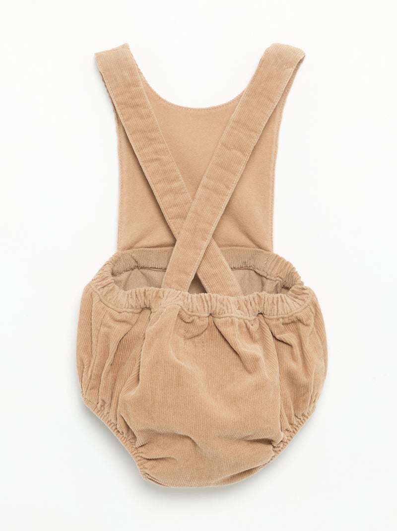 Ensemble 3 pièces - Barboteuse + blouse + paire de collants Beige - Kiabi