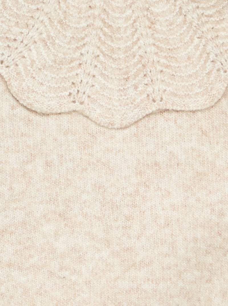 Ensemble 3 pièces - barboteuse + collants + chaussons Beige - Kiabi