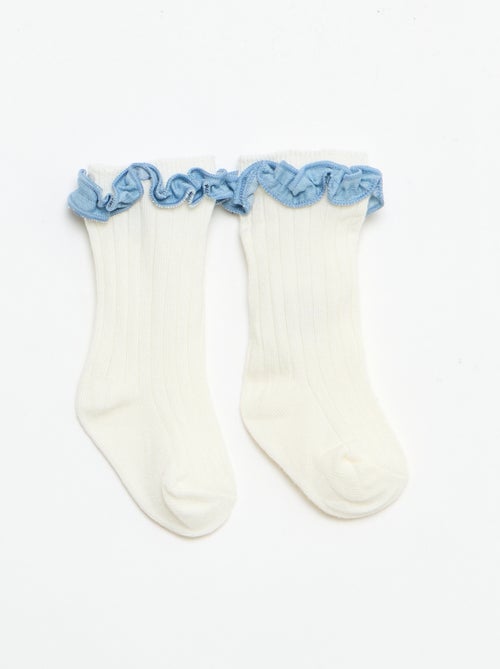 Ensemble 3 pièces  barboteuse + chapeau + chaussettes - Kiabi