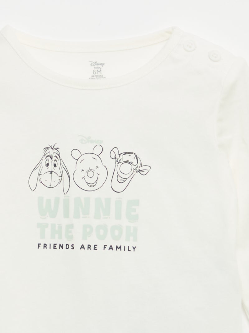 Ensemble 3 pièces 'Disney' -  Sweat + pantalon + T-shirt manches longues Beige - Kiabi
