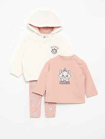 Ensemble 3 pièces 'Disney' - sweat-shirt à capuche + T-shirt + legging