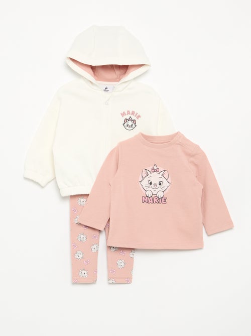 Ensemble 3 pièces 'Disney' - sweat-shirt à capuche + T-shirt + legging - Kiabi