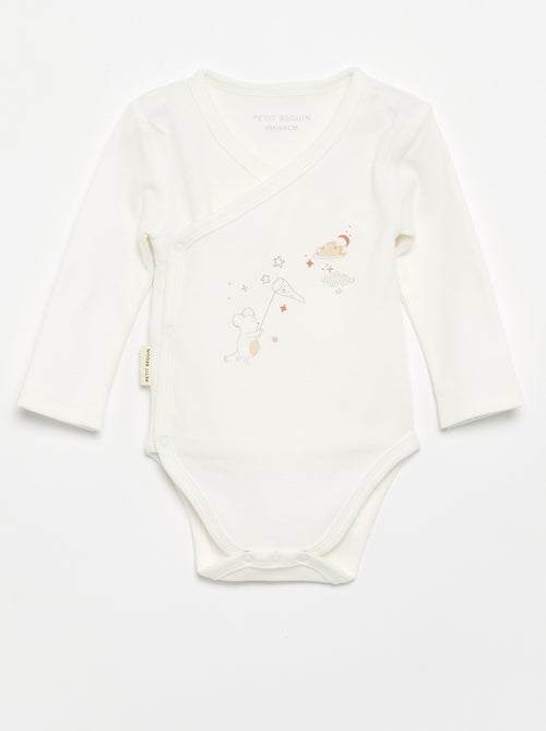 Ensemble 3 pièces 'Petit Béguin' - Body + pyjama + doudou - Kiabi