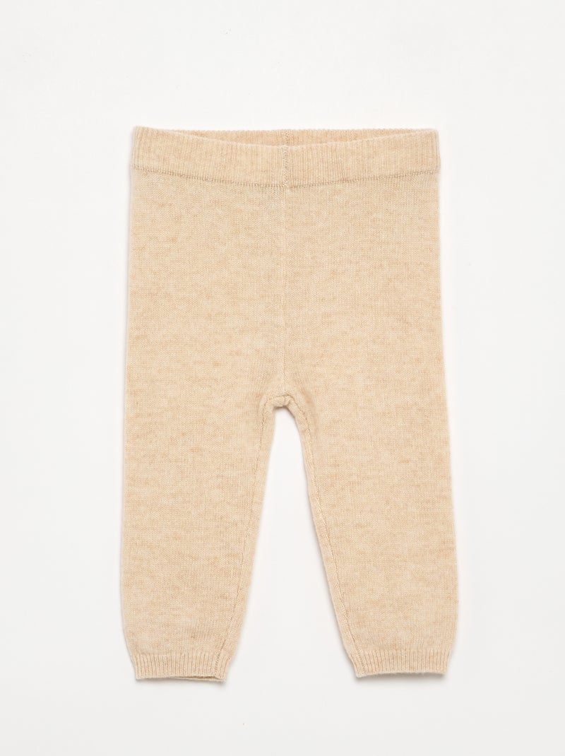 Ensemble 4 pièces en laine et cachemire - premium Beige - Kiabi
