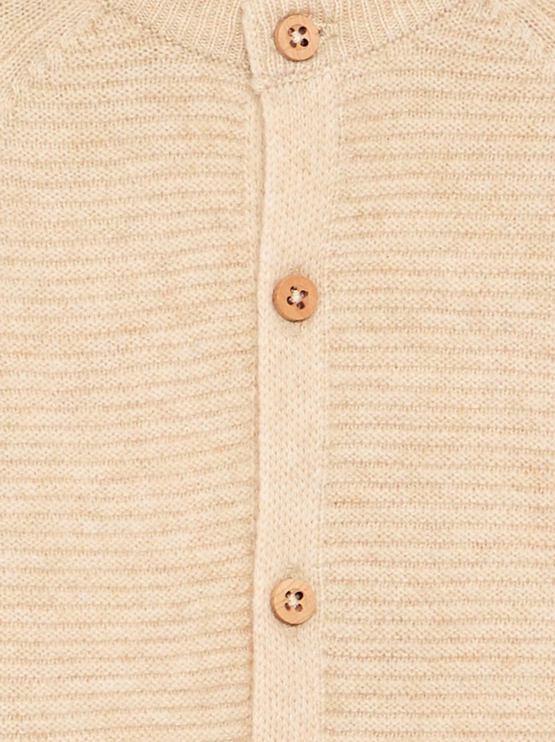 Ensemble 4 pièces en laine et cachemire - premium Beige - Kiabi