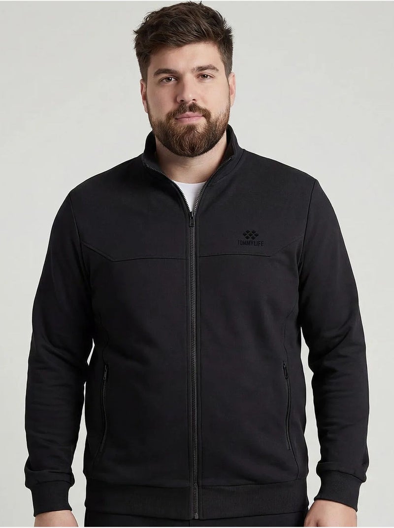 Ensemble actif homme en mélange coton tommy Noir - Kiabi
