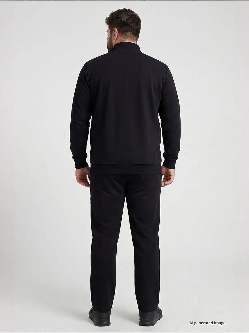 Ensemble actif homme en mélange coton tommy Noir - Kiabi