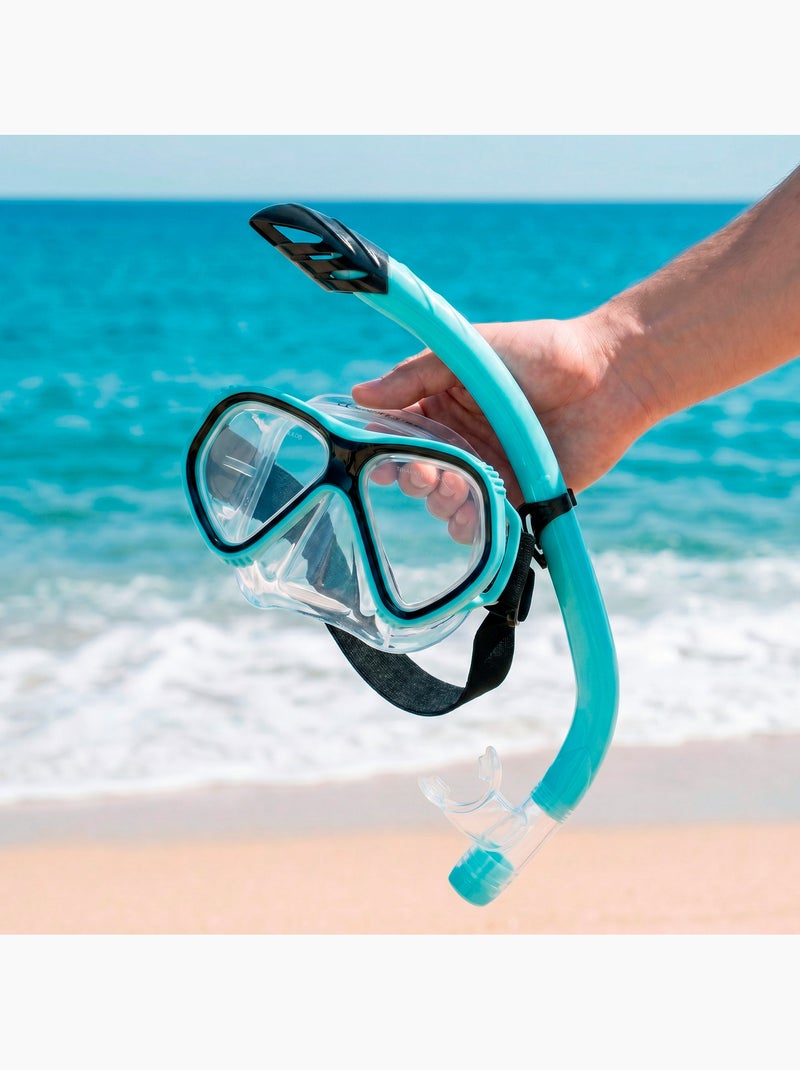 Ensemble aqua sport masque en cristal avec tube en silicone +12 ans N/A - Kiabi