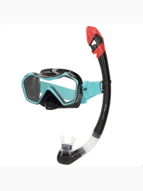 Ensemble aqua sport masque en cristal avec tube en silicone +12 ans - Kiabi