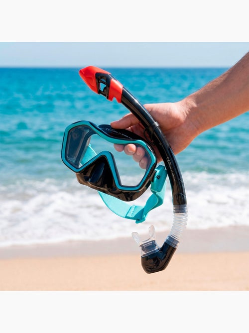 Ensemble aqua sport masque en cristal avec tube en silicone +12 ans - Kiabi
