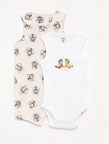 Ensemble barboteuse + body 'Disney' - 2 pièces