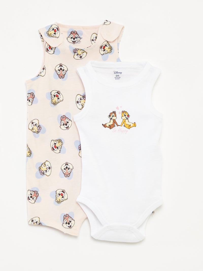 Ensemble barboteuse + body 'Disney' - 2 pièces ROSE - Kiabi