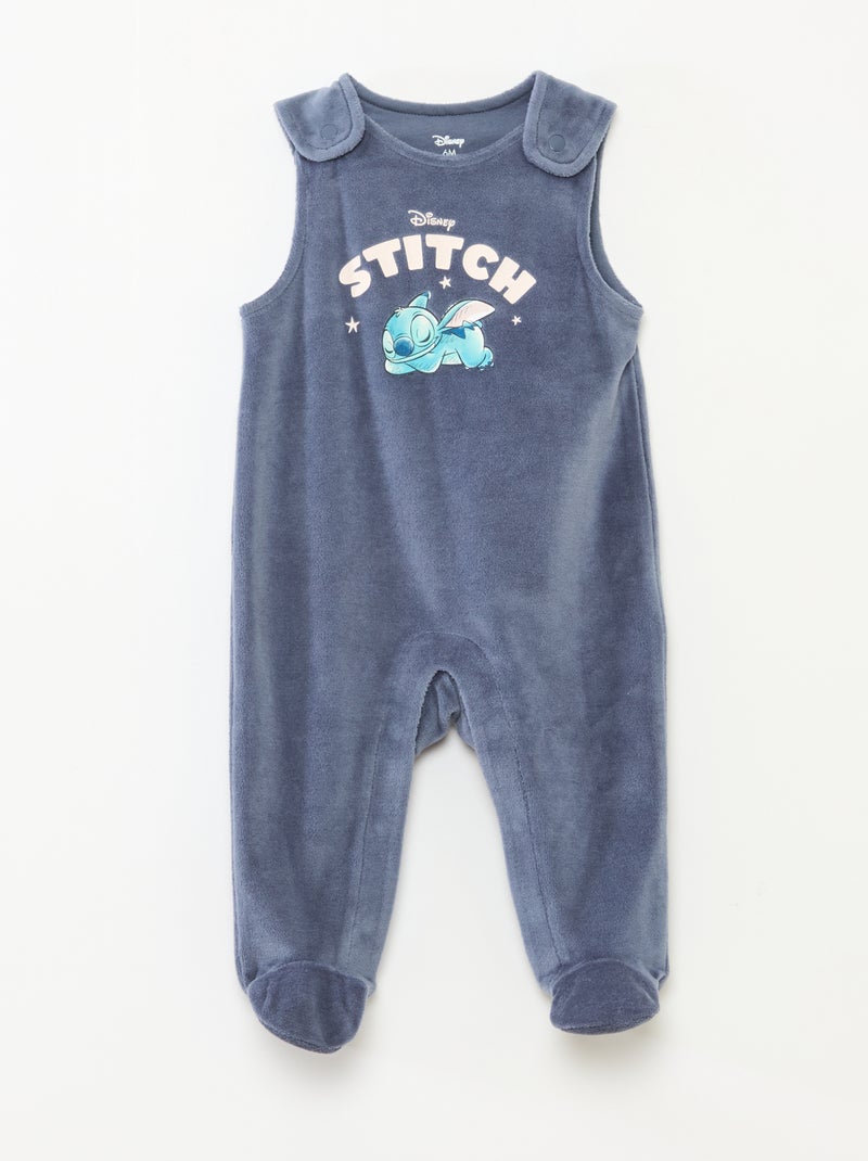 Ensemble barboteuse + body 'Disney' Bleu/rose - Kiabi