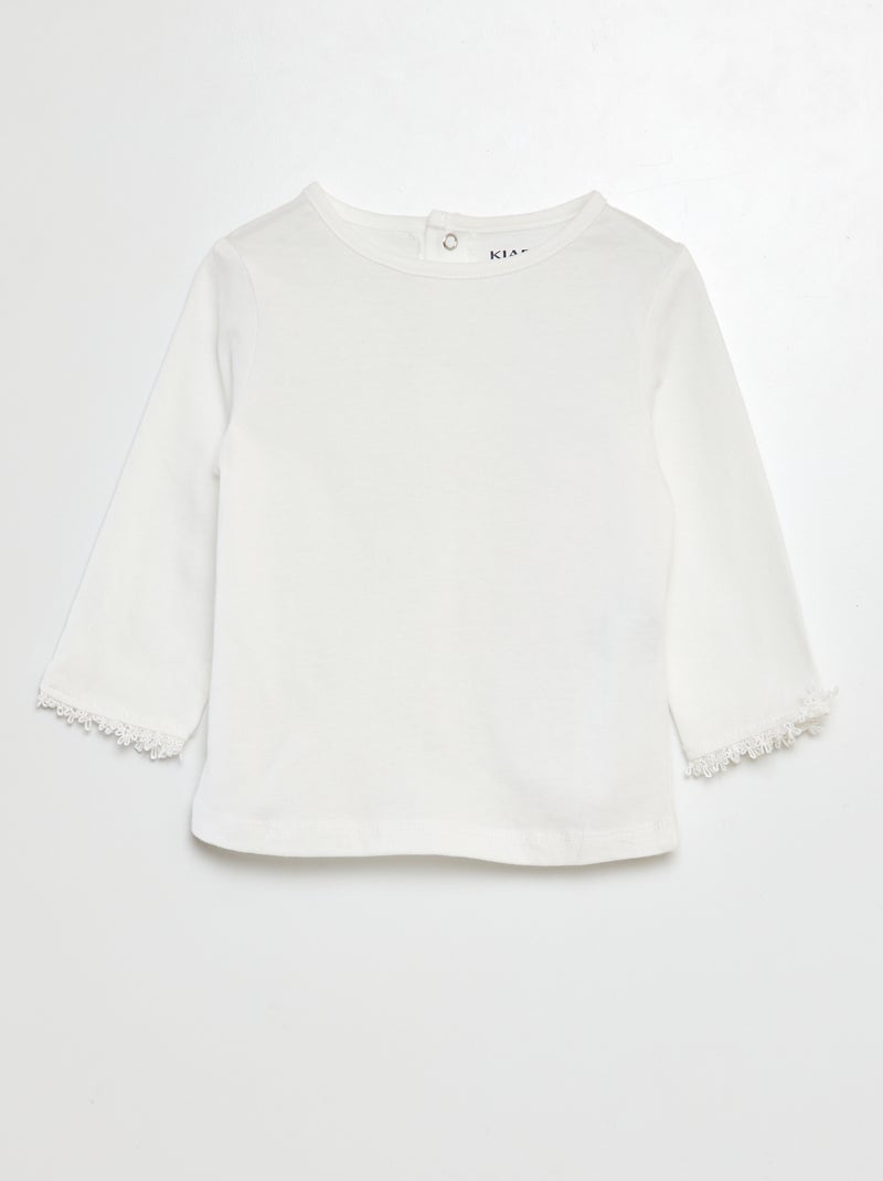 Ensemble barboteuse + collants + t-shirt - 3 pièces BEIGE - Kiabi