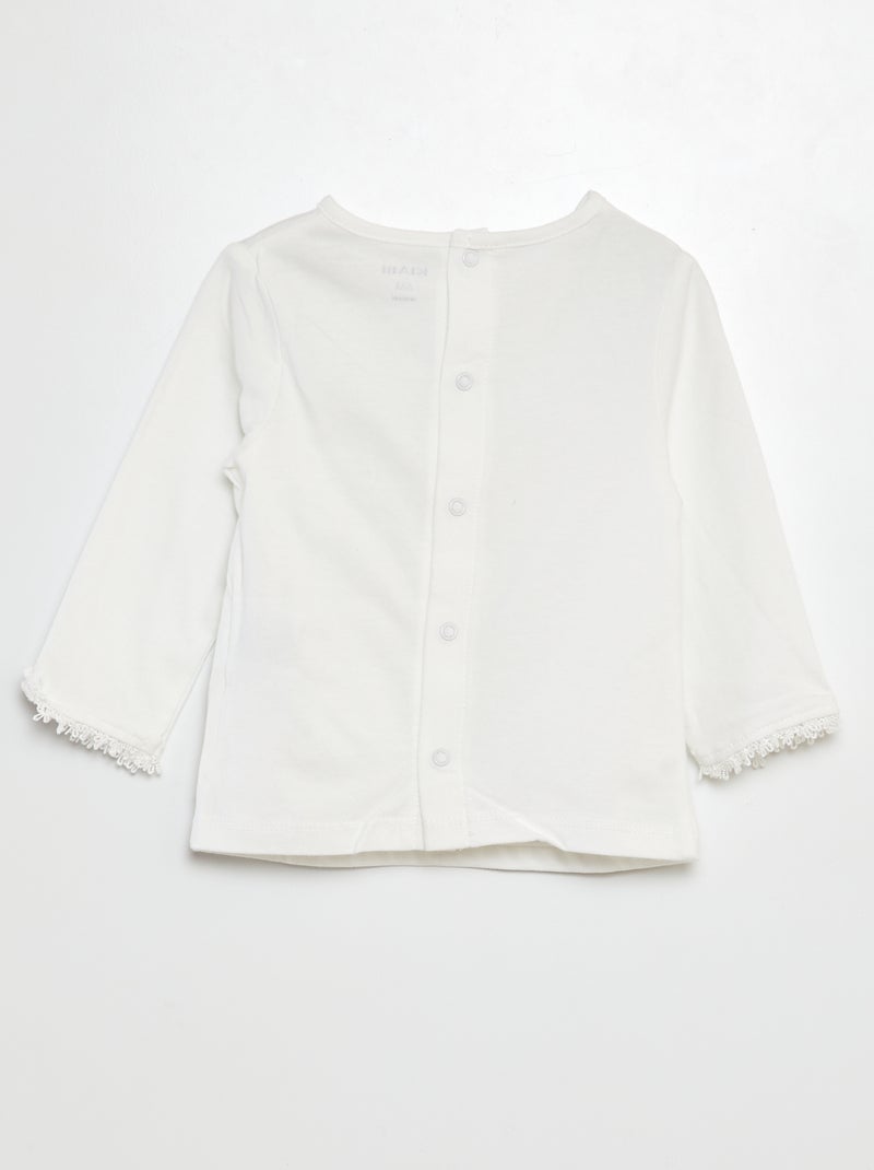 Ensemble barboteuse + collants + t-shirt - 3 pièces BEIGE - Kiabi