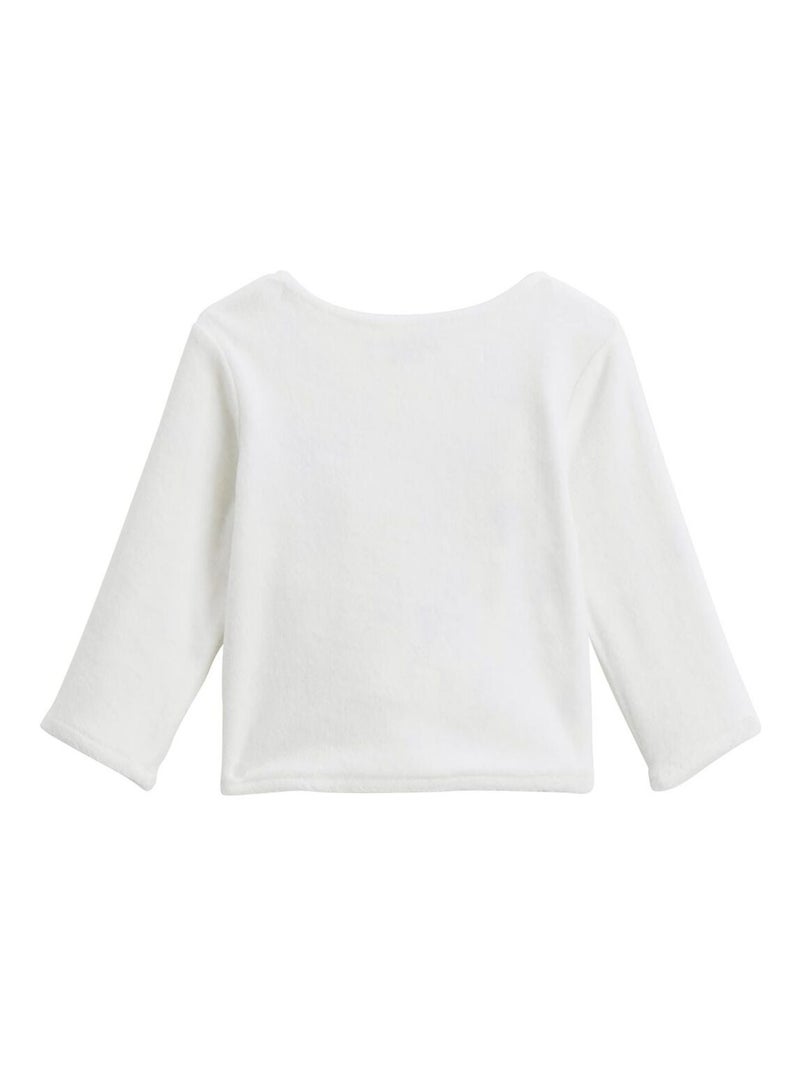 Ensemble b?b? gilet en velours et pantalon en coton matelass? R?verie Bleu - Kiabi