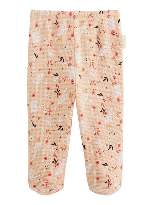 Ensemble b?b? gilet et pantalon en coton nid d'abeille Miss Plume - Kiabi