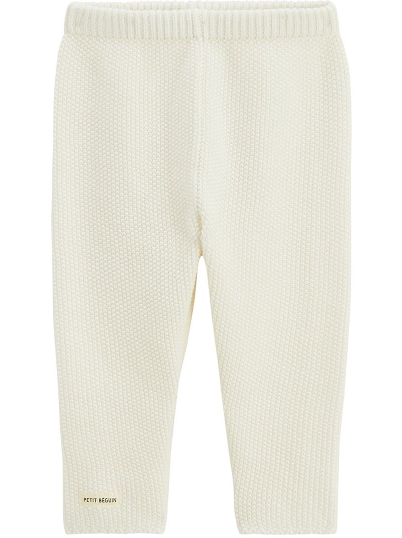 Ensemble b?b? gilet et pantalon en tricot Colette Ecru - Kiabi