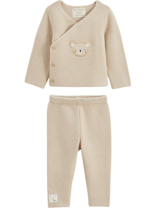 Ensemble b?b? gilet et pantalon en tricot Mini R?ve - Kiabi