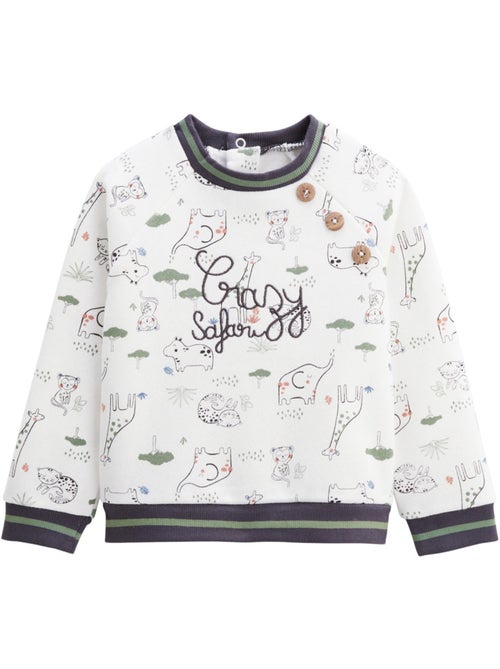 Ensemble b?b? sweat-shirt en molleton et pantalon en velours Crazy Safari - Kiabi