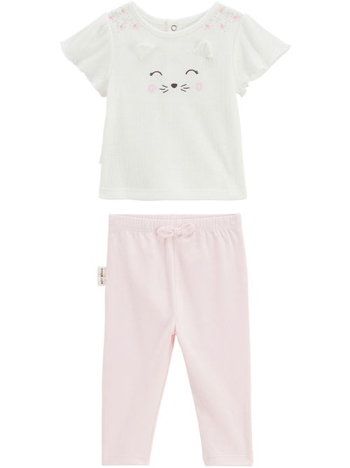 Ensemble b?b? t-shirt en pointelle et legging Badian - Kiabi Ensemble b?b? t-shirt en pointelle et legging Badian - Kiabi