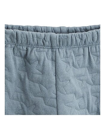 Ensemble bébé gilet en velours et pantalon en coton matelassé rêverie