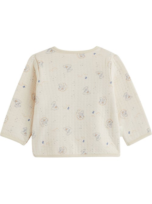 Ensemble bébé gilet et pantalon en coton matelassé voix lactée - Kiabi
