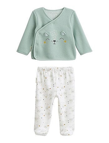 Ensemble bébé gilet et pantalon en molleton ultra chaud kenya