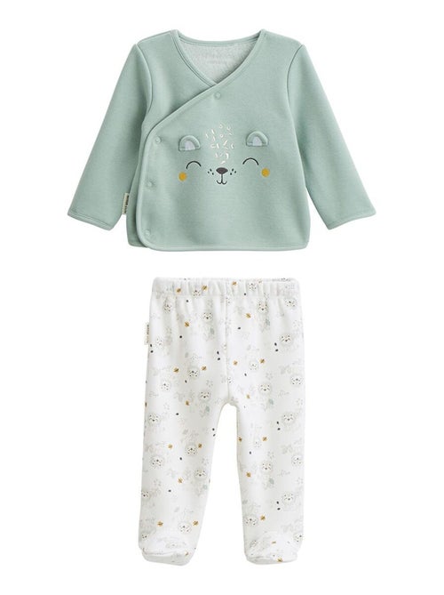 Ensemble bébé gilet et pantalon en molleton ultra chaud Kenya - Kiabi Ensemble bébé gilet et pantalon en molleton ultra chaud Kenya - Kiabi