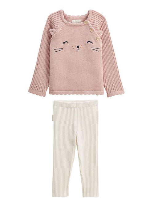 Ensemble bébé pull et legging en tricot Swan - Kiabi Ensemble bébé pull et legging en tricot Swan - Kiabi