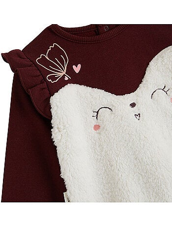 Ensemble bébé sweat et pantalon en molleton aimée