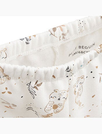 Ensemble bébé sweat et pantalon en molleton mini loutre
