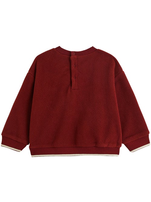 Ensemble bébé sweat et pantalon en polaire pistache - Kiabi